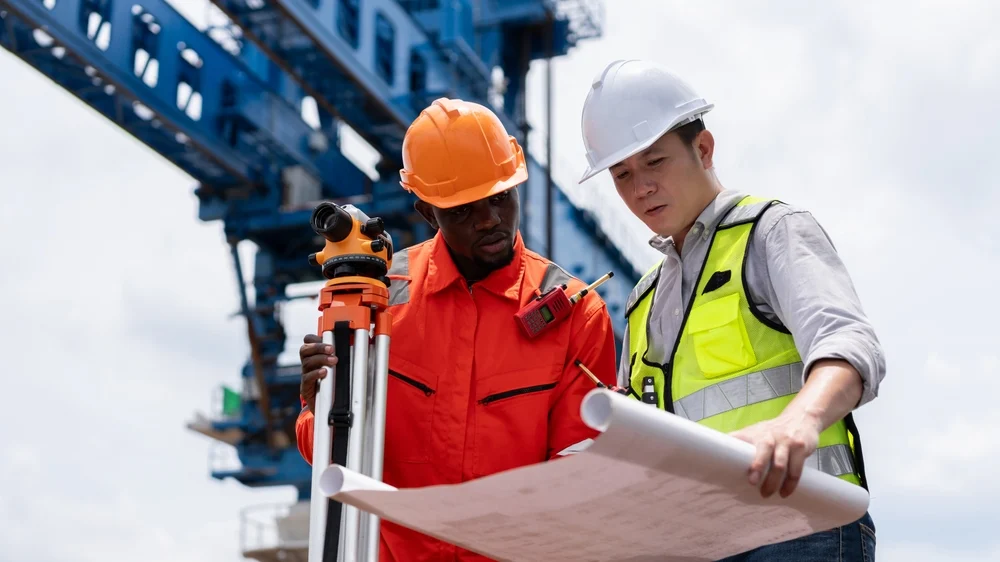 Engineers Discussing on Site