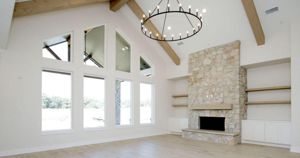 Built in shelving | custom home builder in texas | luxury custom home builder Built in Shelving by Rvision Homes