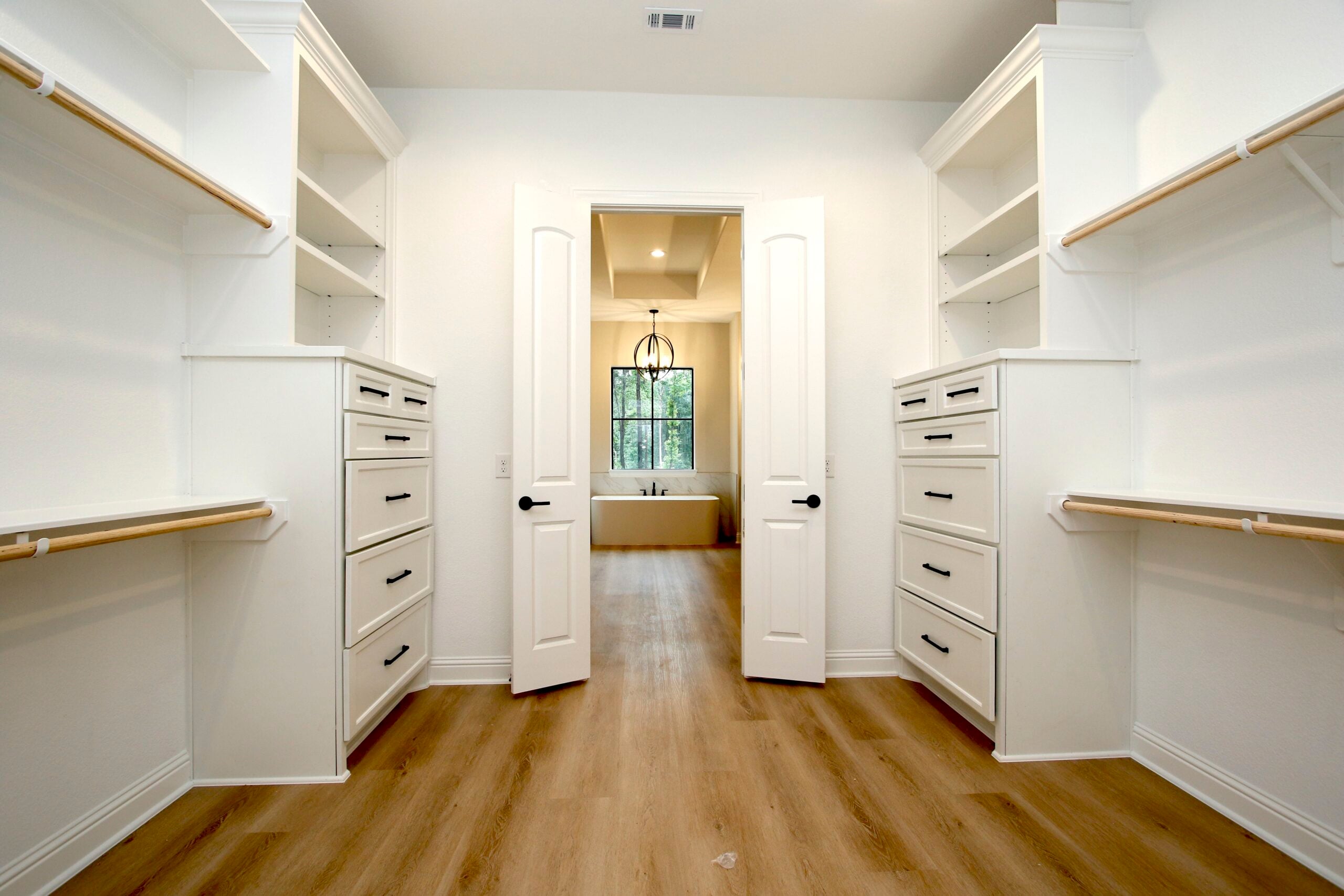 Closet storage by RVision Homes
